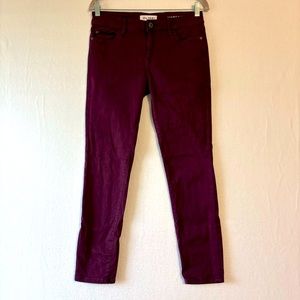 DL1961 Margaux Instascuplt ankle skinny jeans size 28. Burgundy/purple